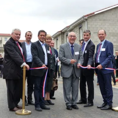 Inauguration de l'ensemble immobilier à Montagny