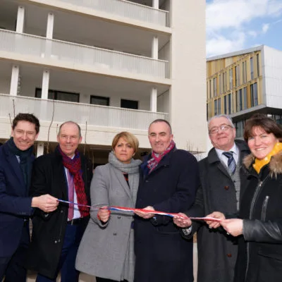 Inauguration de trois résidences dans l'ensemble "75 Gerland"
